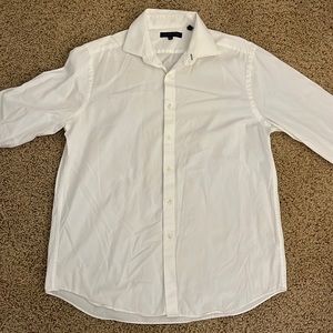 Mens Tommy Hilfiger white dress shirt size large 16 1/2 34-35